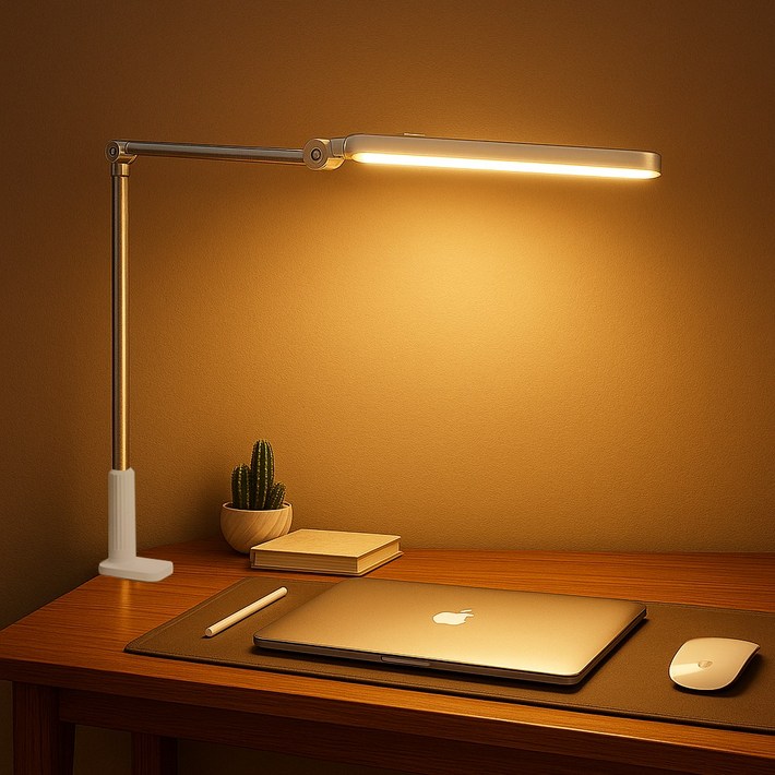 리와트 시력보호 프리앵글 LED 스탠드 조명 플리커프리 집게형 공부등 독서등 LC98