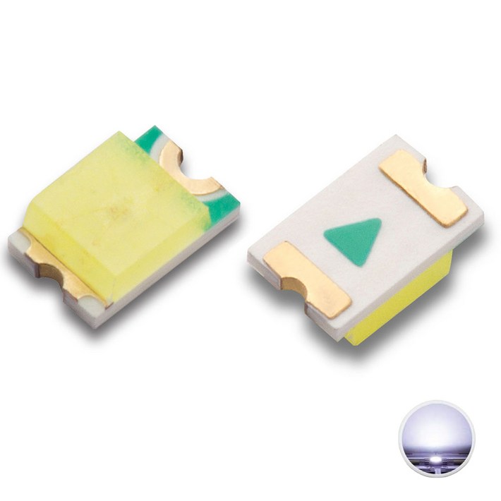 0805 2012 LED CHIP SMD 고휘도 단색 칩 발광다이오드 컬러 전자부품 DIY 튜닝 교체 수리용 전기