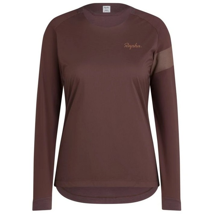 라파 여성 트레일 윈드스 바람막이 자전거 긴팔 방풍 져지 브라운