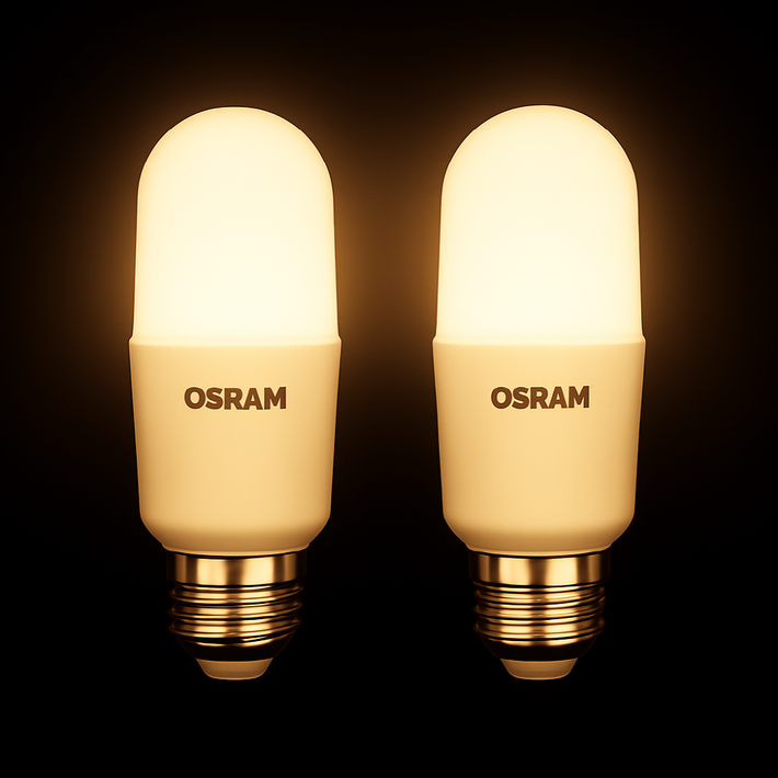 OSRAM 스틱 LED 7W 플리커프리 사각지대를 줄여주는 막대형 조도 분포 E27 E26 호환