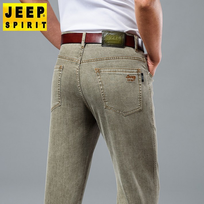 JEEP SPIRIT 지프 스피릿 청바지 남자 여름 새로운 통기성 여름 바지 남성 펜츠 비즈니스 캐주얼 스트레이트 탄성 자수 얇은 남성 청바지 J8023 JEEP SPIRIT 지프 스피릿 청바지 남자 여름 새로운 통기성 여름 바지 남성 펜츠 비즈니스 캐주얼 스트레이트 탄성 자수 얇은 남성 청바지 J8023