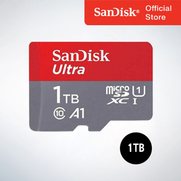 샌디스크코리아 공식인증정품   마이크로 SD 카드 SDXC ULTRA 울트라 QUAC 1TB