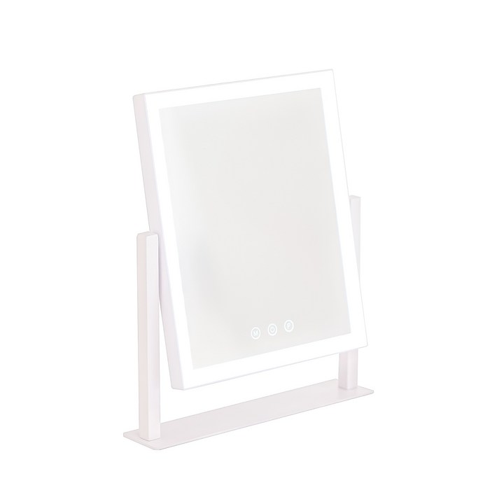 비욘드퍼니싱 LED 화장대 탁상 거울, 1개, LED라인조명