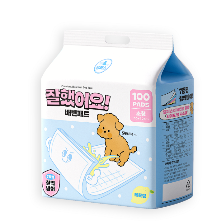 댐퍼스 잘했어요 배변패드 프리미엄 고흡수 반려견 애견패드 강아지패드