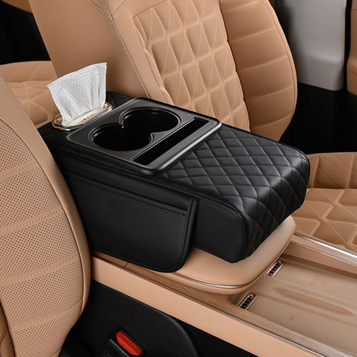 SEAMETAL 자동차 컵홀더 팔걸이 콘솔 쿠션