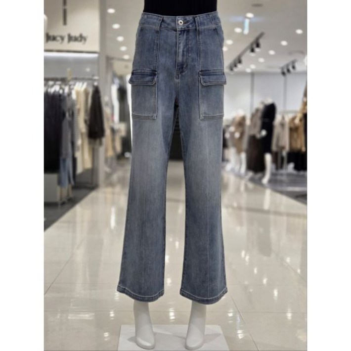 백화점 쥬시쥬디 아웃포켓 플랩 데님팬츠 JYDP621D 아울렛