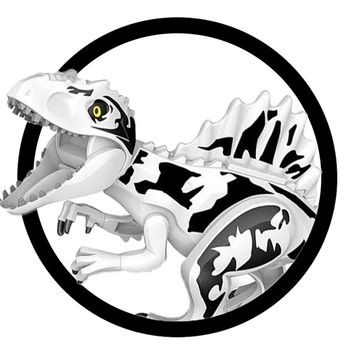 빅사이즈 공룡 기가노토사우르스 3종 호환블록 브릭미니피규어 수집장식전시용 키덜트아이템, 1개, GIGA02. BIG기가노토사우르스알비노타입