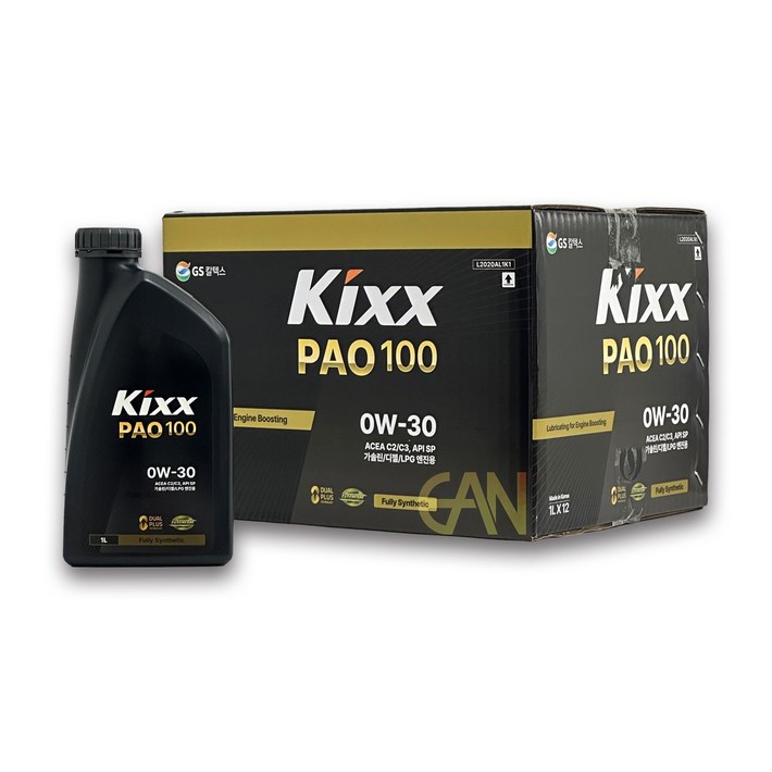 킥스파오 Kixx PAO 100 0W30 구 PAO1 0W30 가솔린 디젤 LPG 겸용 엔진 오일