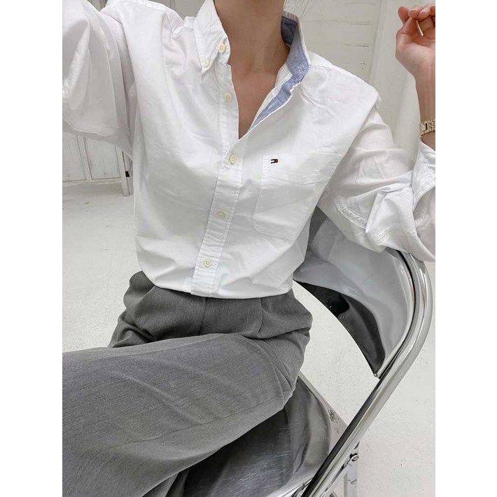 타미힐피거 클래식핏 에센셜 스트레치 남녀공용 셔츠 3색 택1 78E5393 오늘출발