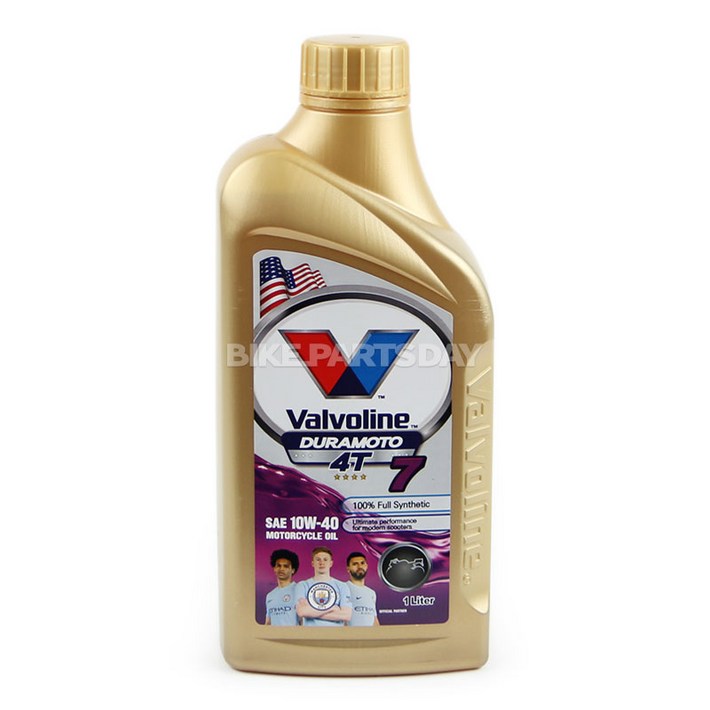 발보린 듀라모토 4T 7 10W40 100 합성유 오토바이 엔진오일 1리터, 1개, 1L