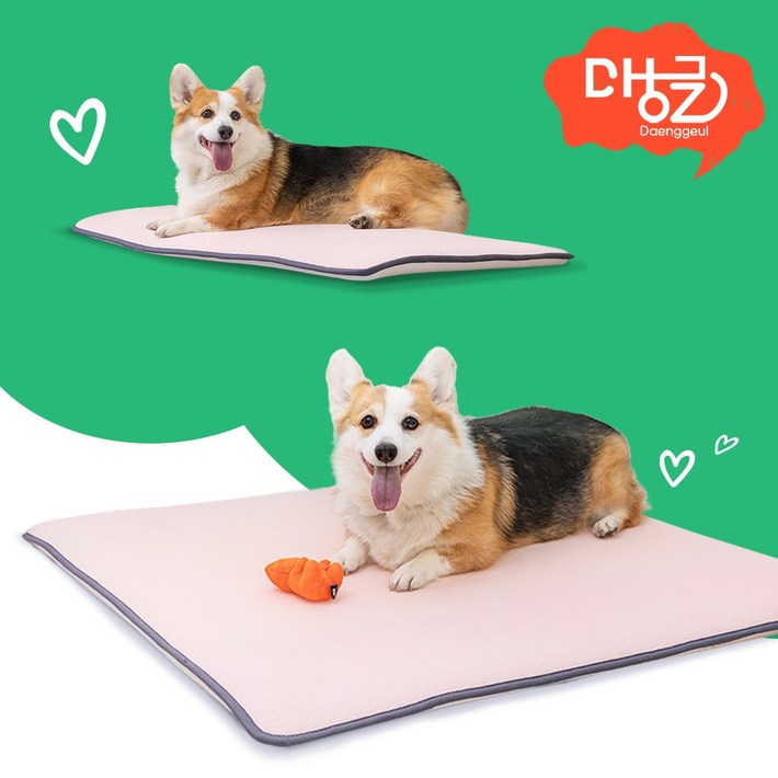 댕글 강아지쿨매트 대형견쿨매트 논슬립 욕창방지 에어매쉬 100×100 강아지 반려묘, 1개