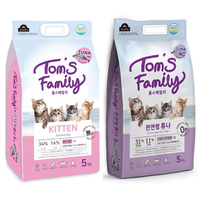 톰스패밀리 참치로 만든 고양이사료, 10kg, 1개
