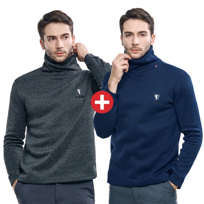 이지바이 11 남성 하이넥 기모 목폴라 티셔츠겨울 필수템 프리미엄 핫 기모 터틀넥 긴팔 티셔츠