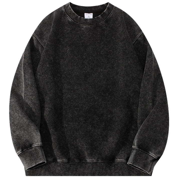 350g 고급면 워싱 바틱염색 스웨트셔츠 맨투맨 남여공용 오버핏