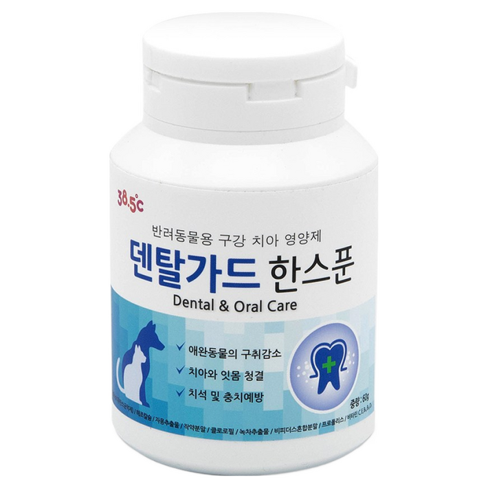 38.5 고양이 강아지 구강 치아관리 영양제 덴탈가드 한스푼