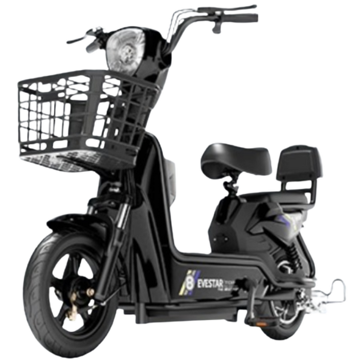 안정모션 흔들림 없는 안전한 전기 바이크 전동 스쿠터 출퇴근 미니 배달 고성능, 검정, 스틸