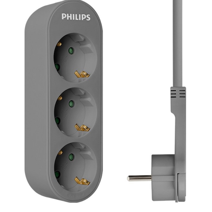 필립스 고용량 홈탭 납작 콘센트 멀티탭 3구