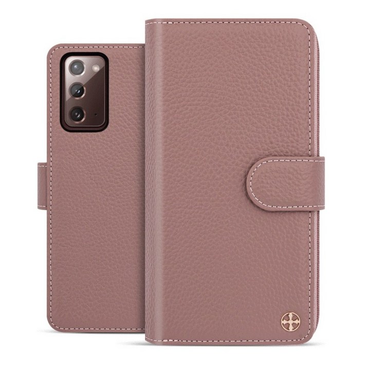 갤럭시버디2 천연가죽 지퍼 다이어리 케이스 빈센트