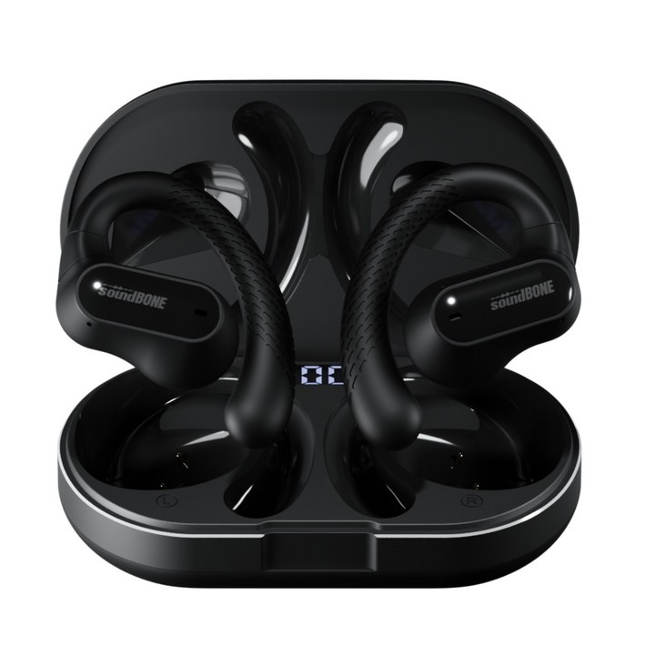 사운드본 골전도 블루투스 이어폰 오픈형 무선 에어전도 스포츠 핸즈프리 SE01, 블랙11