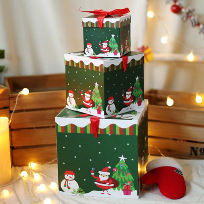 파티해 크리스마스 3단 선물상자 세트