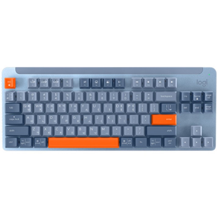 로지텍 SIGNATURE K855 무선 기계식 TKL 텐키리스 키보드, 블루그레이, 920011223, 적축