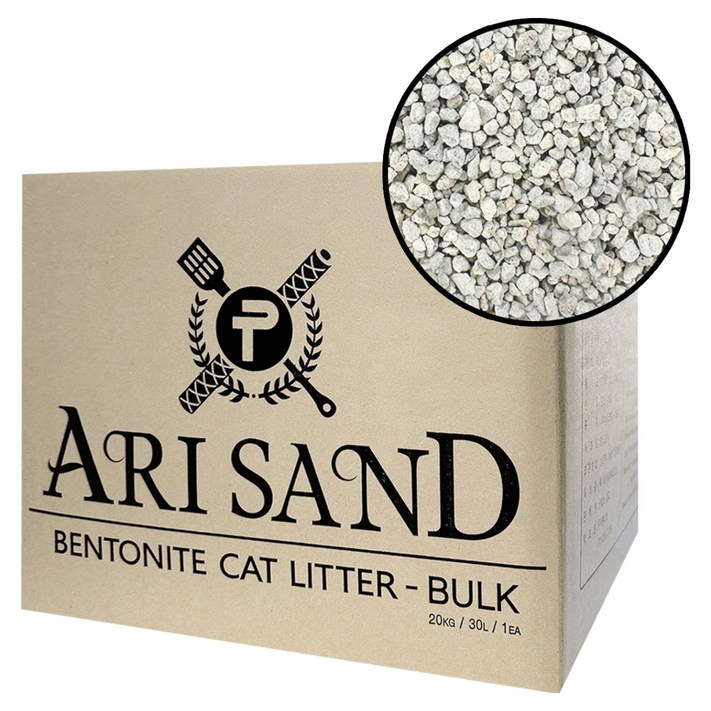 아리샌드 벌크 파쇄석 대용량 실속형 고양이 모래, 20kg, 1개, 무향