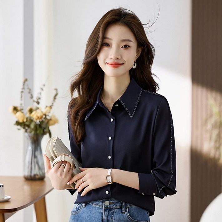 포플러앤씨 여성용 유즐리아 스티치 셔츠 P25WST091942