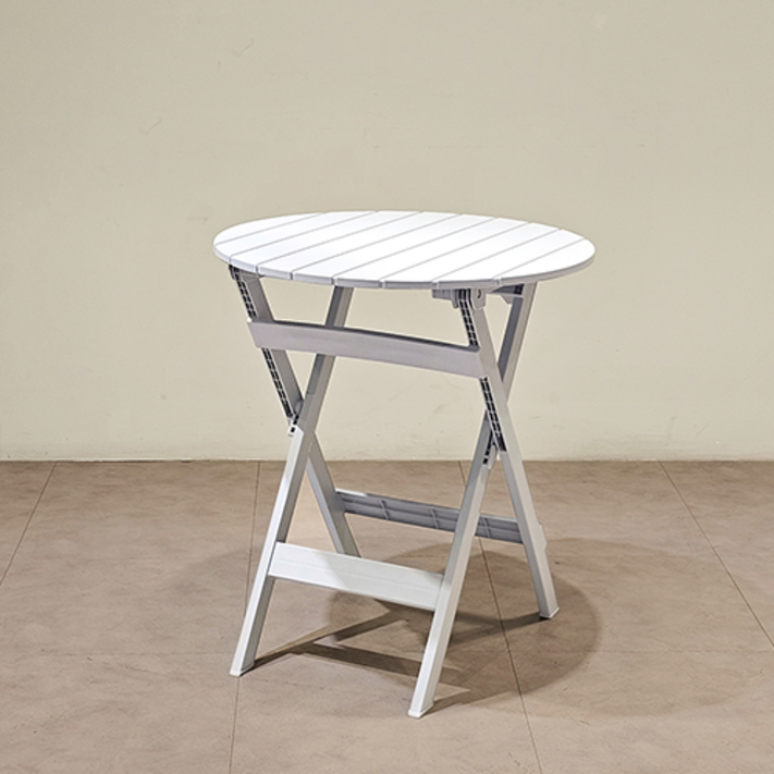 하프만가구 편리한 접이식 야외용 아이비 폴딩 테이블 625mm, 화이트