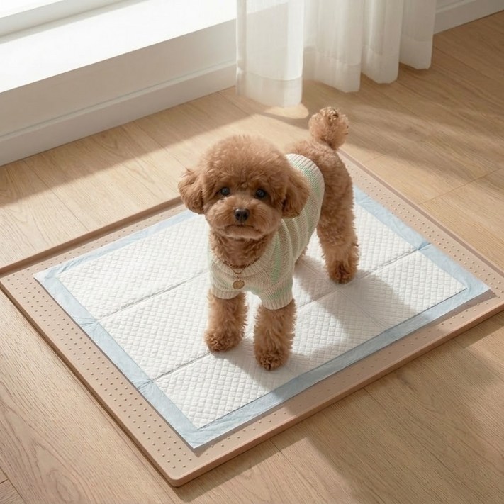 퓨어센스 실리콘 강아지 배변매트 방수 미끄럼방지