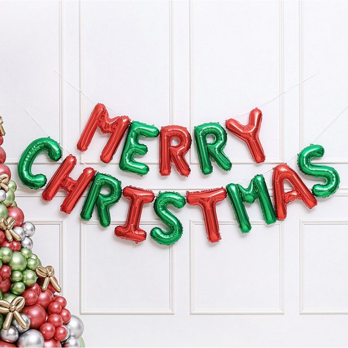 메리 크리스마스 은박풍선 MERRY CHRISTMAS 4색