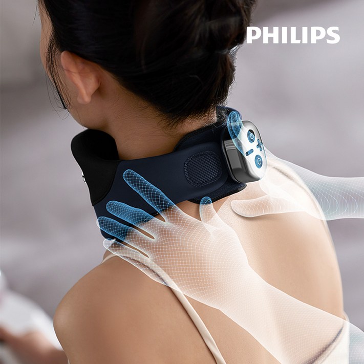 필립스마사지 거북목 예방 EMS 저주파 목 마사지기 PPM3311DB