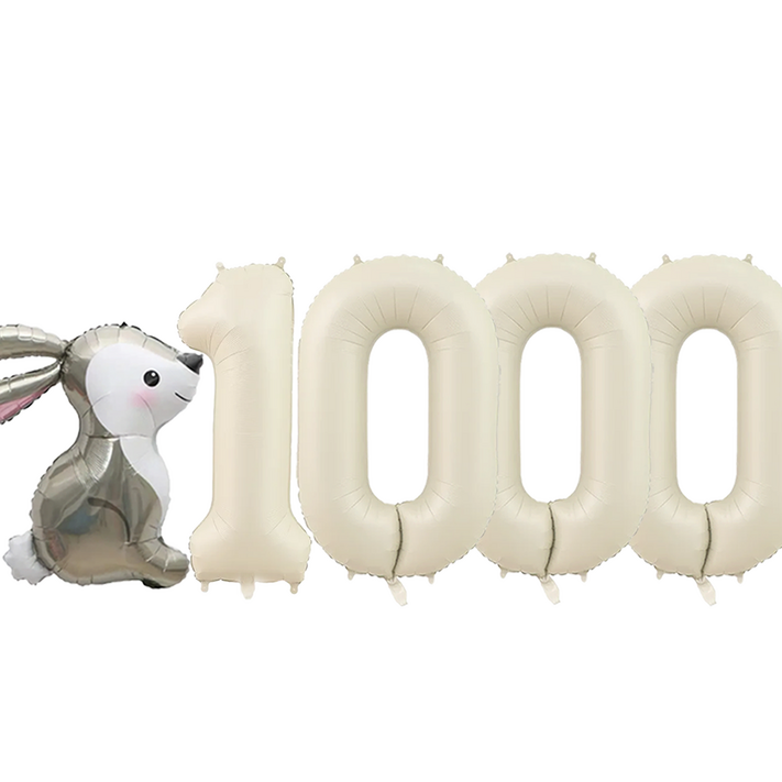 파파 파티 곰돌이 토끼 풍선 생일 파티 숫자 풍선 세트