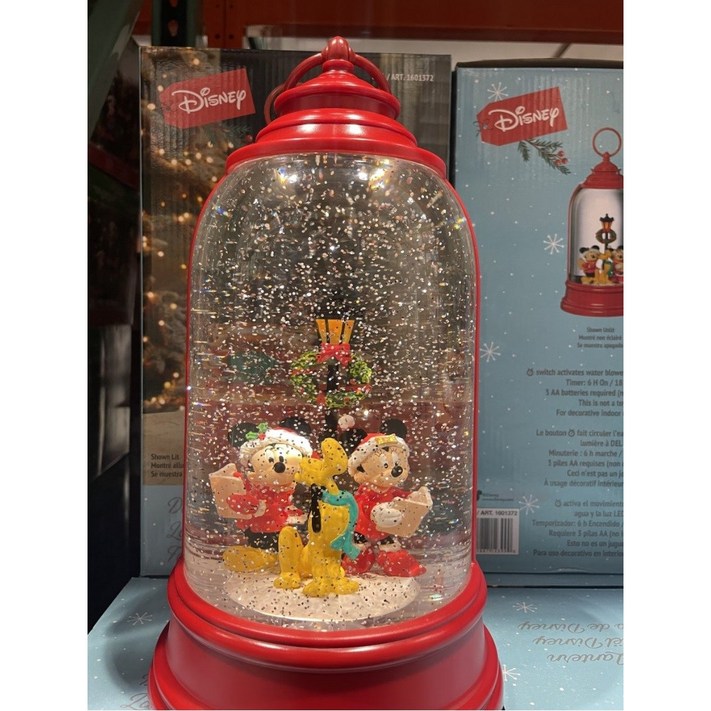 크리스마스 장식 디즈니 LED 홀리데이 랜턴 2종 스노우볼 조명 코스트코