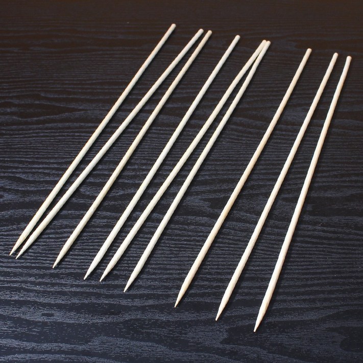 탕후루꼬치 캠핑꼬치 대나무꼬지 5.0X400mm 500개, 1개 탕후루꼬치 캠핑꼬치 대나무꼬지 5.0X400mm 500개, 1개