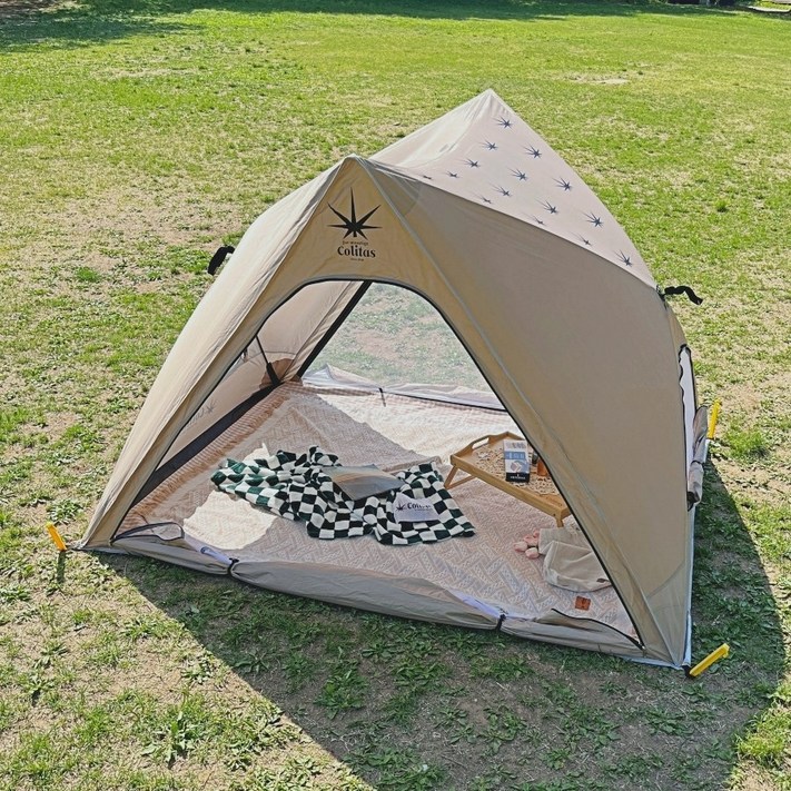 콜리타스 원터치텐트 그늘막 쉘터 여름 비치 피크닉 한강 그늘막텐트 선쉐이드