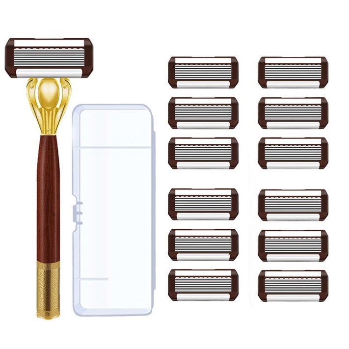 베이제 남성 휴대용 수동 면도기 8중 면도날 YTX1