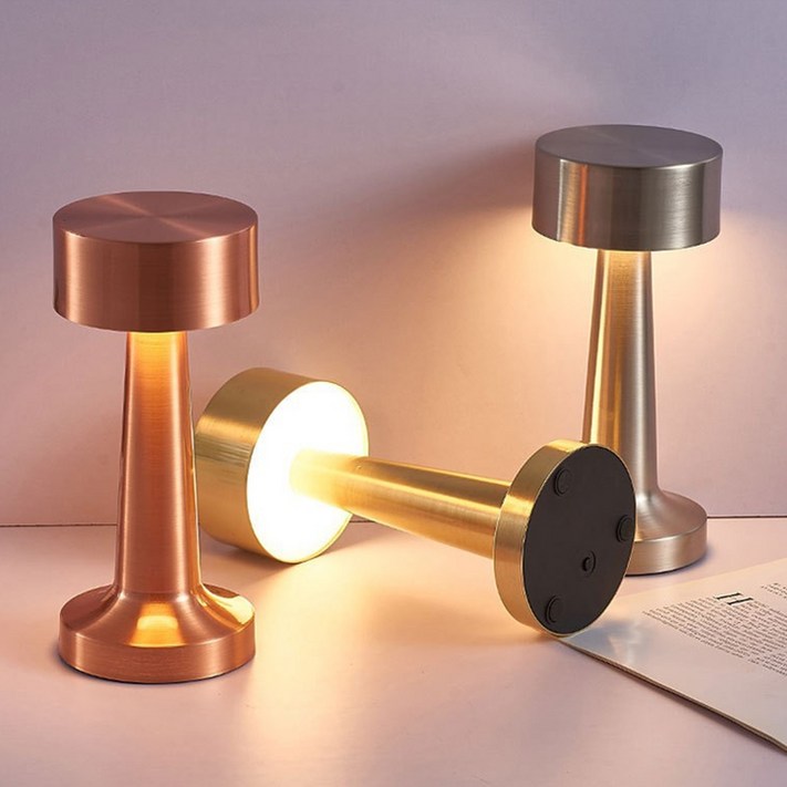 엘루소 아령조명 무선 터치 침실 취침등 수유등 테이블 탁상 무드등 램프