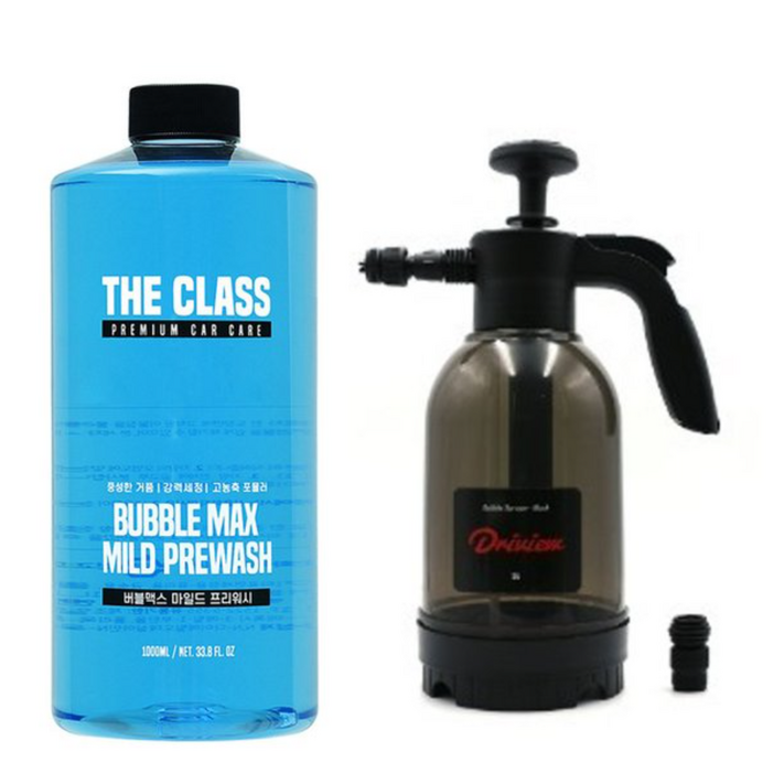 더클래스 버블맥스 마일드 프리워시 1L  프리미엄 블랙 압축문무기