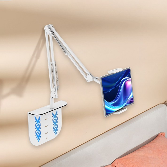 모센모 히든 접이식 스마트패드스마트폰 더블 스프링 침대 자바라 거치대