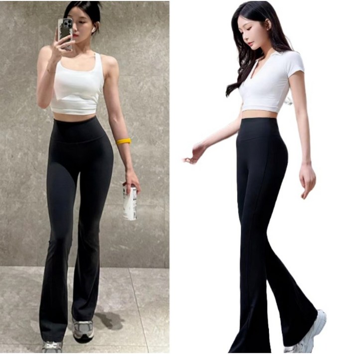 VEETIZ 여성 부츠컷 레깅스 와이드핏 요가바지 필라테스 팬츠 헬스 운동 VEETIZ 여성 부츠컷 레깅스 와이드핏 요가바지 필라테스 팬츠 헬스 운동
