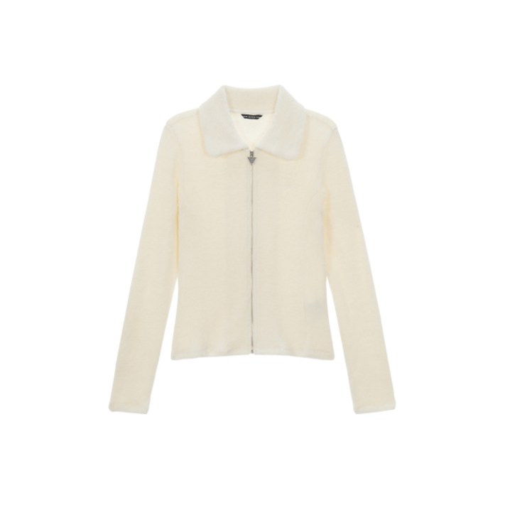 게스 여성 테리 카라 집업 YN4K3402