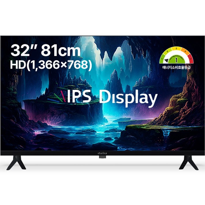 10 환급가전 스타인즈 32인치 LG IPS 사용 HD LED TV 모니터, 고객직접설치, 스탠드형, B3255B, 81cm32인치