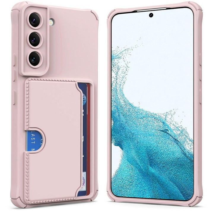 커위안 이지 슬라이드 카드 2장 수납 젤리 휴대폰 케이스