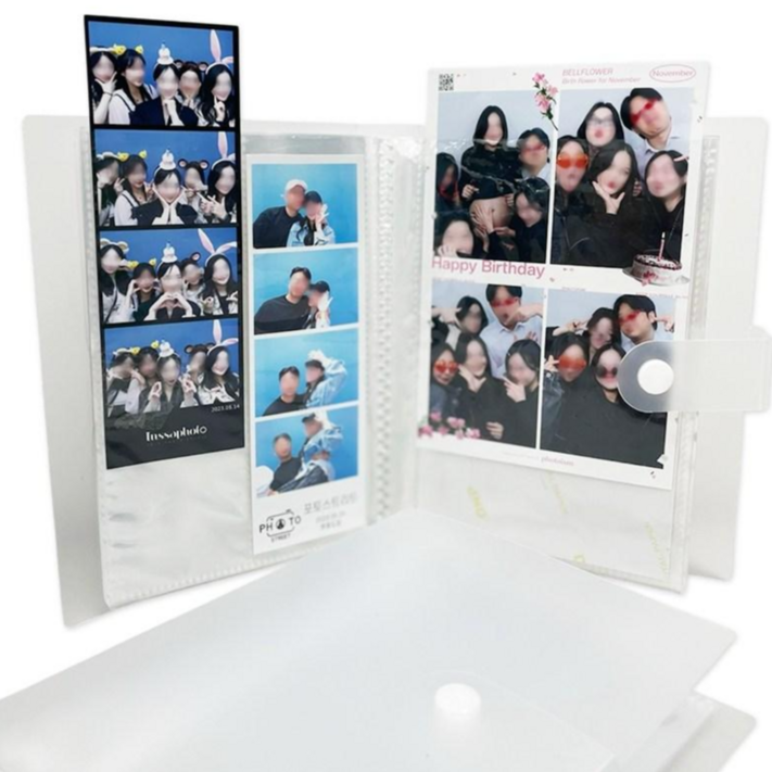 데일앤드 인생네컷 분리형 홀더 사진 앨범 포토북 선물 80P, 40매, 반투명