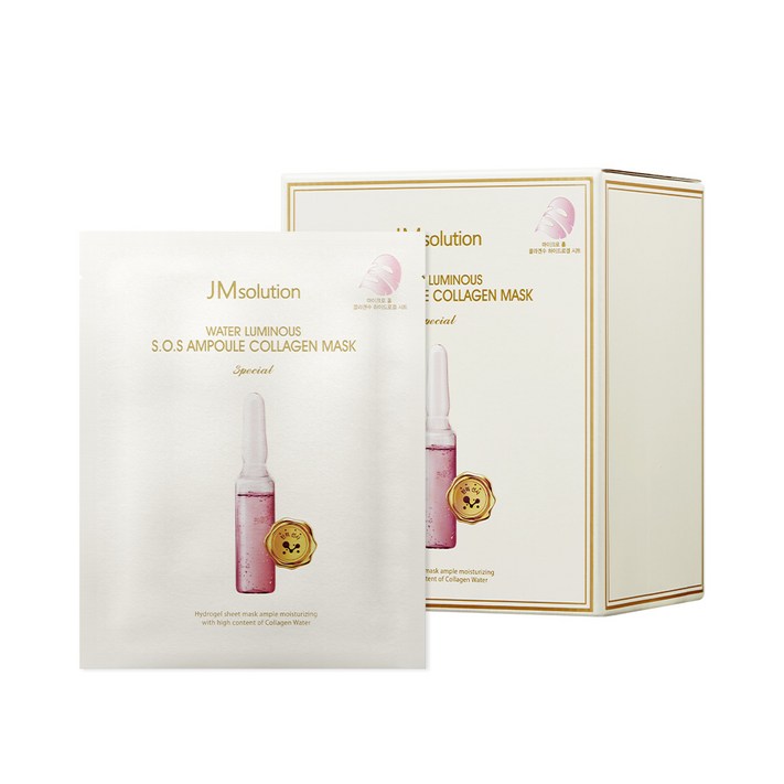 35매 제이엠솔루션 물광 에스오에스 앰플 콜라겐 마스크 스페셜, 35개입, 6개