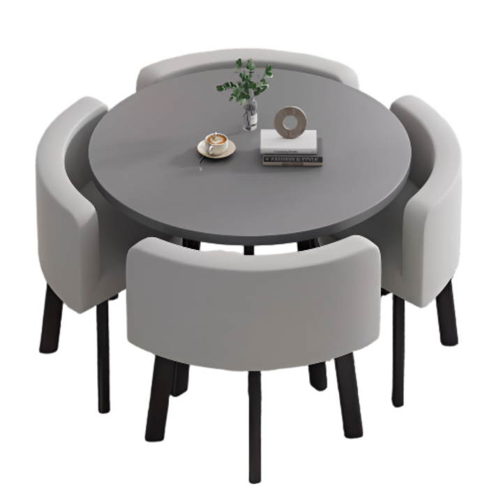 루미나르 북유럽 원형식탁 카페 다이닝 테이블 의자 세트