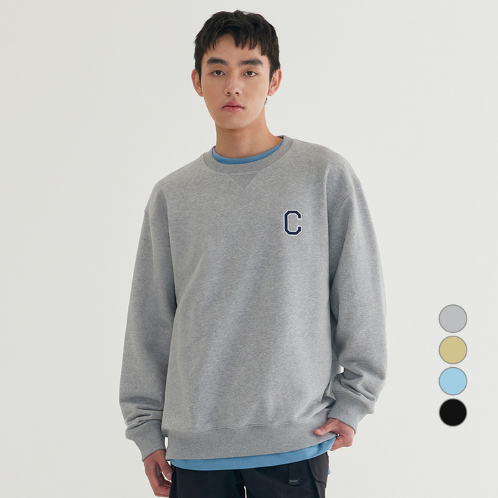 커버낫 남녀공용 C 로고 맨투맨