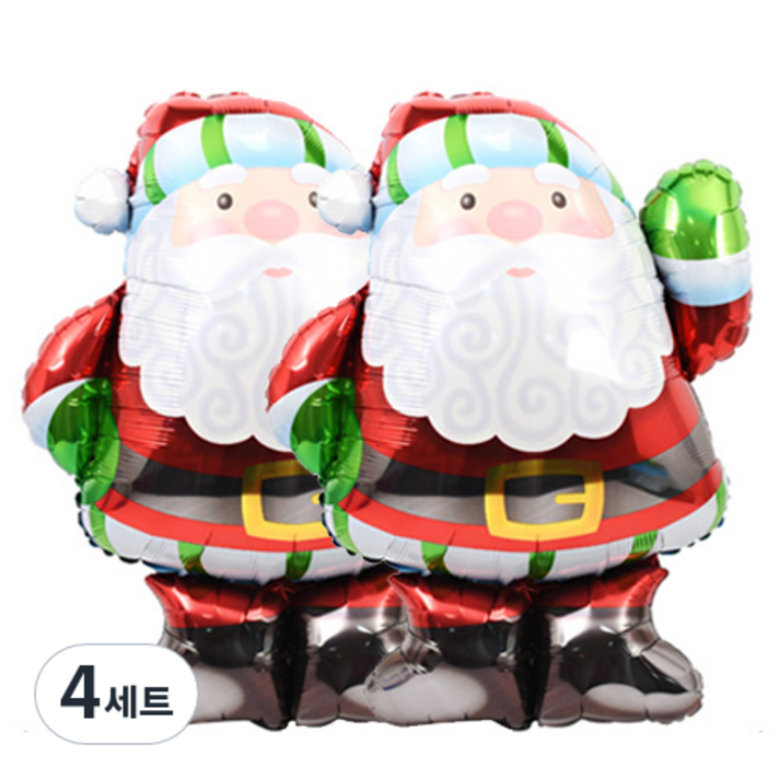 크리스마스 은박풍선 슈퍼쉐입 2p 손펌프 랜덤발송
