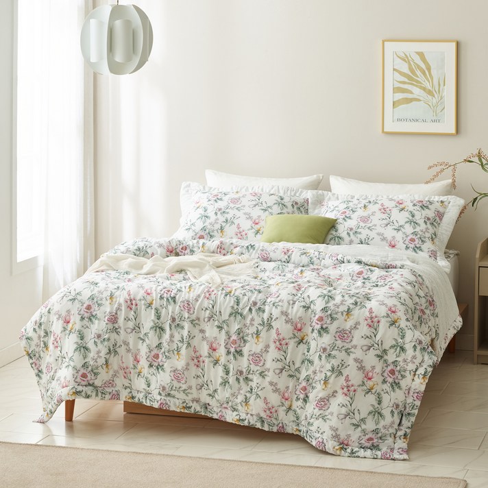 NICEFEEL 나이스필 피오니 고온 워싱 모달100 14온스 차렵이불