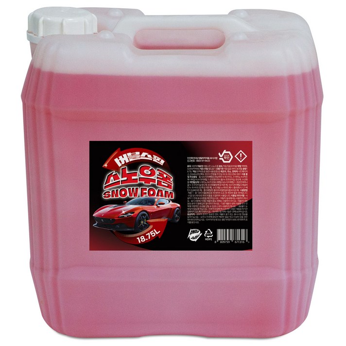 버블스핀 고농축 스노우폼 대용량